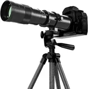 Telephoto Lens 420-800mm, EF Lens for Canon DSLR, Manual Focus MF Zoom Lens for Canon EOS Rebel SL3 SL2 SL1 T8i T7i T7 T6 4000D 1500D 90D 80D 77D 70D 60D 7D 6D 5D 1D DSLR Cameras