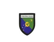 Patch printed embroidery souvenir shield city travel australia christmas island