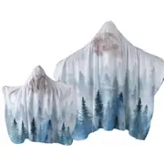 Art Painting Full Moon Forest Towel with Hood