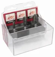 Warrior Straight Router Bit Set Carbide 3 Piece Set New In Box 1/4, 1/2, 3/4