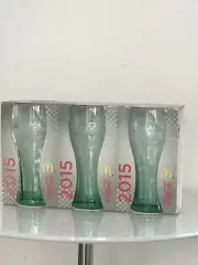 McDonald’s Coca Cola 2015 Collection Glasses X 3