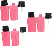 Baluue 6 Pcs Nail Remover Makeup Push Down Bottles Makeup Remover Bottle Liquid Pumping Empty Bottle Liquid Dispenser Empty Nail Polish Remover Bottles Lotion Dispenser Plastic
