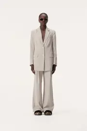 Gwen Blazer Dove Grey Size 6 | Elka Collective