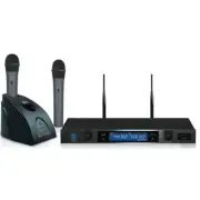 Technical Pro wmr20 Professional UHF Dual Rechargeable Wireless Microphone Sy...