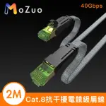 【魔宙】CAT.8 抗干擾 超極速八類萬兆網速40GBPS電競級扁線(2M)