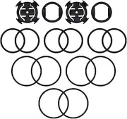 eMagTech 2 Sets Quarter-Turn Bike Mount Kit Compatible with Garmin Edge/Plus/Explore/Touring Compatible with XOSS G/G+ Cycling Mount