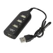 USB 2.0 Hi-Speed 4-Port Splitter Hub Adapter For PC Computer Notebook Drop Shipping