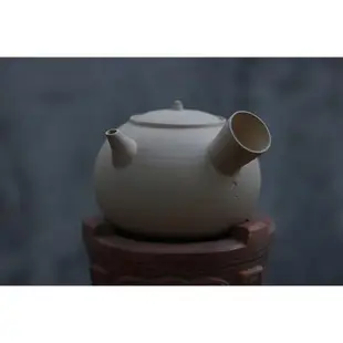 手作白泥側把煮茶壺酒精爐陶土潮州砂銚茶具配件橄欖碳炭爐燒水壺