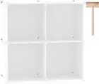 C&AHOME Cube Storage Organizer, 4-Cube Shelves Units, Closet Cabinet, DIY Plast