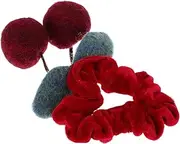 MOTHNUR Warm Cherry Hair Band Elastic Hair Scrunchy Autumn Essential Girls Hair Accessory Ponytail Holders