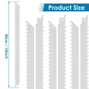 6pcs Reciprocating Saw Blade Set 12 Inch Stainless Steel Saw Blades for XG
