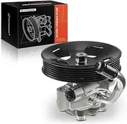 A-Premium Power Steering Pump, with Pulley, Compatible with Hyundai Santa Fe 2001 2002 2003 2004 2005 2006, V6 2.7L, Replace # 96383M, 5710026100