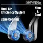 Pink Portable Neck Fan Hands Free Leafless Fan Rechargeable Wearable Persona Kit