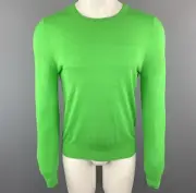 PAUL SMITH Size S Green Merino Wool Crew Neck Pullover