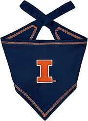 Pets First NCAA Illinois Fighting Illini TIE Bandana, Size Small/Medium. Dog Bandana Scarf Bib for Pet Cat Dog. The Ultimate Game-Day, Party Bandana
