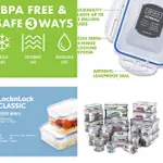 LOCK&LOCK HPL817C 帶分隔器矩形食品容器 1L HPL817 VKD WO 現場付款