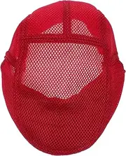 [Baluue] Professional Chef's Front Hat Comfortable Mesh Design for Men Women Kitchen Restaurant Use Dark Red