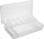 TOYANDONA Fishing Detachable Multi Grid Lure Organizer for Fishing Gear Storage Durable Transparent Tackle Tray for Hooks and Baits for Anglers
