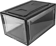MUSISALY 1Pc Stackable Shoes Storage Box Capacity Sneaker Organizer with for Closet Home Use Easy to Clean Slip Resistant Design