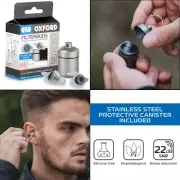 Oxford FilterBuds Motorcycle Motorbike Ear Plugs Hypoallergenic White Pack of 2