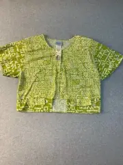 Vintage 80s/90s Crop Top Paper Tag NWT JRS Only Medium Cute Retro