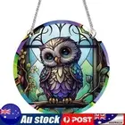 Acrylic Suncatcher Home Decoration Panel for Window Decor 30x30cm (Owl)