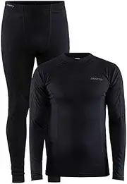 [Craft] Men's Core Warm M Baselayer Set, Black, XX-Large