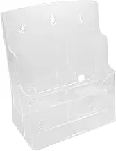 DIYEAH Document Organizer Stand Brochures Holder for Desk Sturdy Literature File Rack for Office Study and School Use Space Saving Design