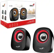 Genius SP-Q160 USB Powered Stereo Speakers - Red