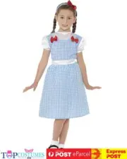 Country Girl Wizard of Oz Dorothy Book Week Fancy Dress Up Girls Costume