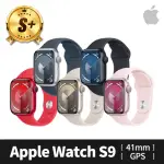 【APPLE】S+ 級福利品 APPLE WATCH S9 GPS 41MM 鋁金屬錶殼搭配運動式錶帶(原廠保固中)