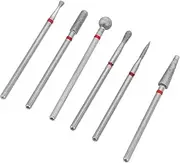 OATIPHO 6pc Nail Polishing Grinding Head Bit Set Manicure Tool Kit for Home Salon