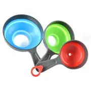 Canning Funnel Silicone Funnels Set 3pcs Kitchen Funnel For Wide