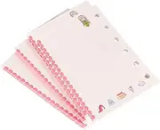 SHOWERORO 6-hole Loose-leaf Notebook Refills Lined Paper Planner Inserts Binder Paper Refills for Notebook