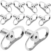 TEHAUX 10pcs Earring Back Lifters Locking Earring Backs Support for Droopy Ears to Enhance Appearance and Retain Shine for Elegant Looks