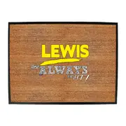 Lewis Always Right - Funny Novelty Doormat Man Cave Floor mat