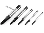5pcs Extraction Screw Set Removal Broken Damaged Faulty Bolts Studs Tool