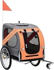 Dog Bicycle Trailer - Dog Bike Trailer, Trailer Rod in Waterproof Oxford Fabric Trailer for Pets