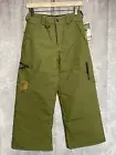 New with Tags Volcom Medium Youth Snow Pant Olive style I105501 25x24*