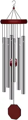 Large Outdoor - Memorial Wind Chime Large Deep Tone, Wooden Aluminum