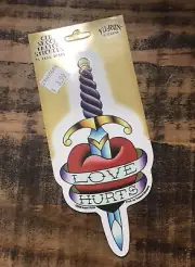 Yujean Original Vintage STICKER High Gloss Love Hurts Adam Potts 2008