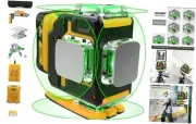 Laser Level 360 Self Leveling, 4x360 Green Laser Level with 4x360 Laser Level