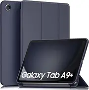[Leonids] Case for Samsung Galaxy Tab A9+/A9 Plus 11-Inch 2023 Released, Anti-Scratch & Foldable Protective Tablet Cover Support Auto Wake/Sleep (Navy Blue)