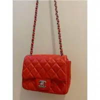 在飛比找蝦皮購物優惠-二手精品 Chanel mini coco 17cm 荔枝牛