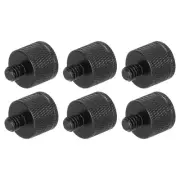 6Pcs Mic Stand Adapter M6 Female to 1/4 Male Thread Screw Adapter Aluminum