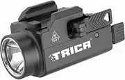 800 Lumens Compact Pistol Light, USB Rechargeable Rail-Mounted Tactical WeaponLight with Adjustable Rail, Quick Release Mini Handgun Flashlight Compatiable for 1913,GL Style Full Size and Compact Rail