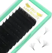 Easy Fan Volume Lashes CC-0.05-17 Volume Lash Extensions Rapid Blooming Lashes 9 to 20 mm Mega Volume Lash Extensions C D curl Flowering Lash Extensions Rapid Blooming Eyelash Extensions(CC-0.05,17mm)