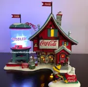 Dept 56 North Pole Coca-Cola Bubbler, Sold w/Special Delivery, Animated- Rare