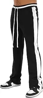[SCREENSHOT] Track Pants 3202 Mens Streetwear Premium Stacked Flare Fit Urban Track Pants Workout Athletic Bottoms
