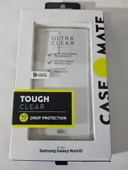 Case Mate Tough Clear Samsung Galaxy Note10 Case Anti Yellow Brand New Solid Bnc